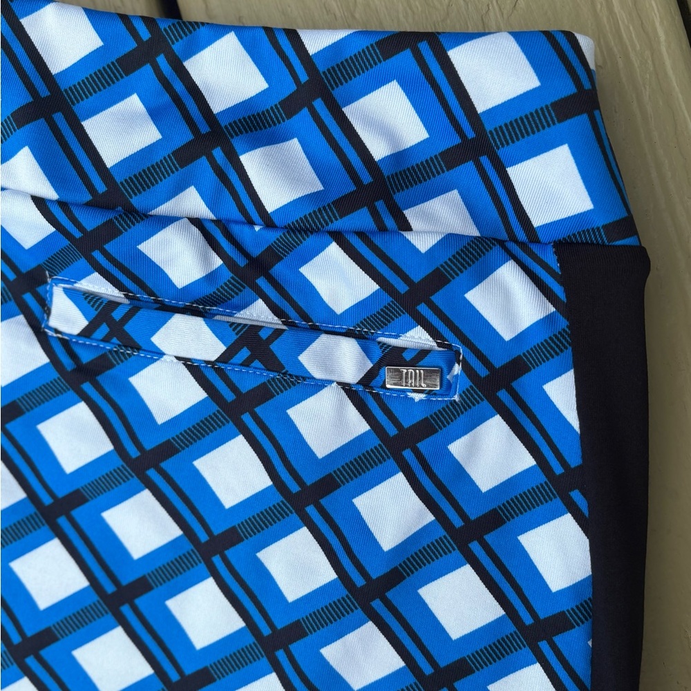 NWOT TAIL Blue/White & Black Stripes Mini Skort for Casual Wear, Size: S - Picture 6 of 10
